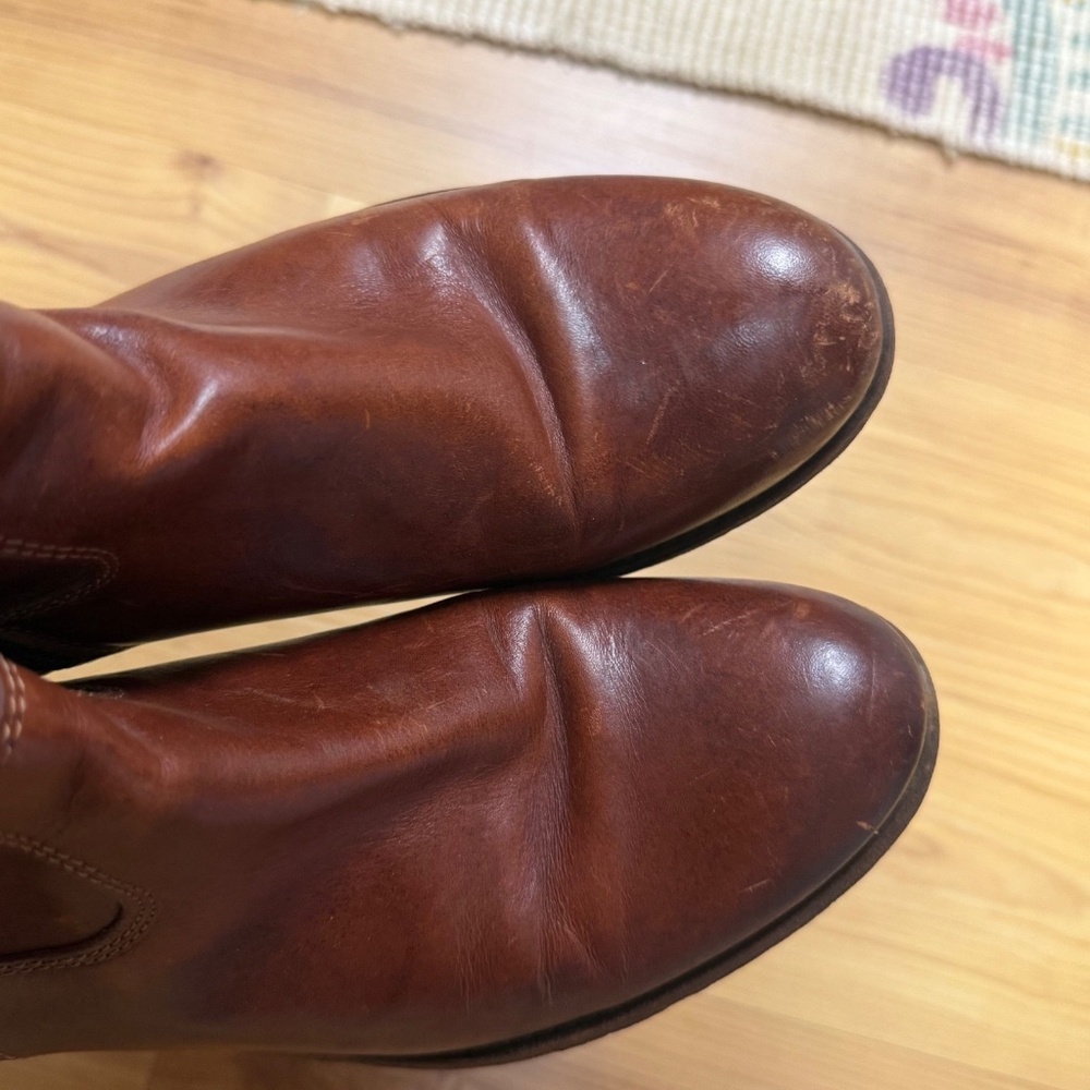 FRYE Women's Melissa Button Short Boot Booties Sz US 6 B Brown Leather - Picture 5 of 16
